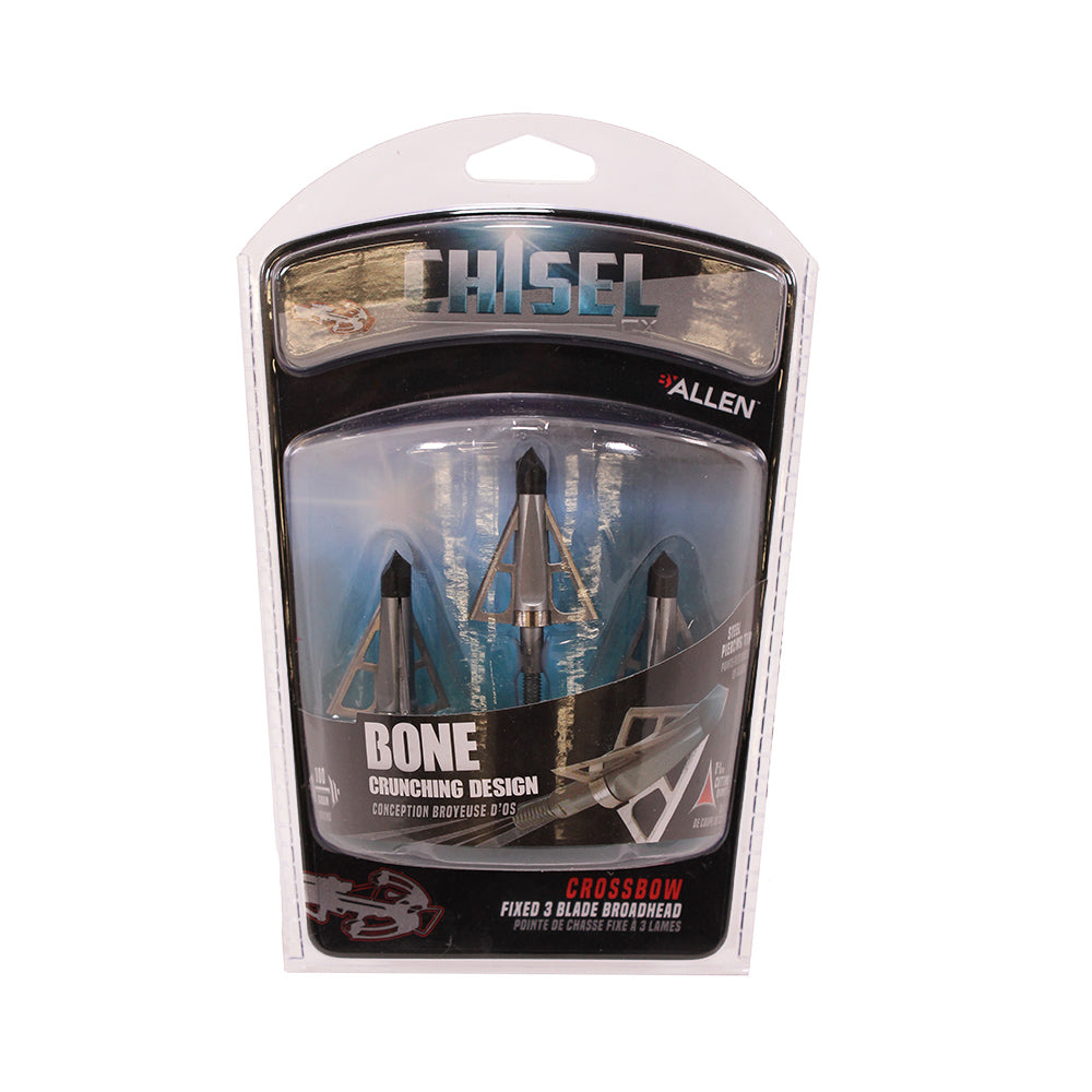 Allen Velox CX Terminus 100gr Fixed Blade Crossbow Broadhead - 3 Pack