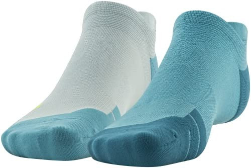 Under Armour Adult Iso-Chill ArmourDry Golf No Show Socks, 2-Pairs, Still Water Assorted, Large