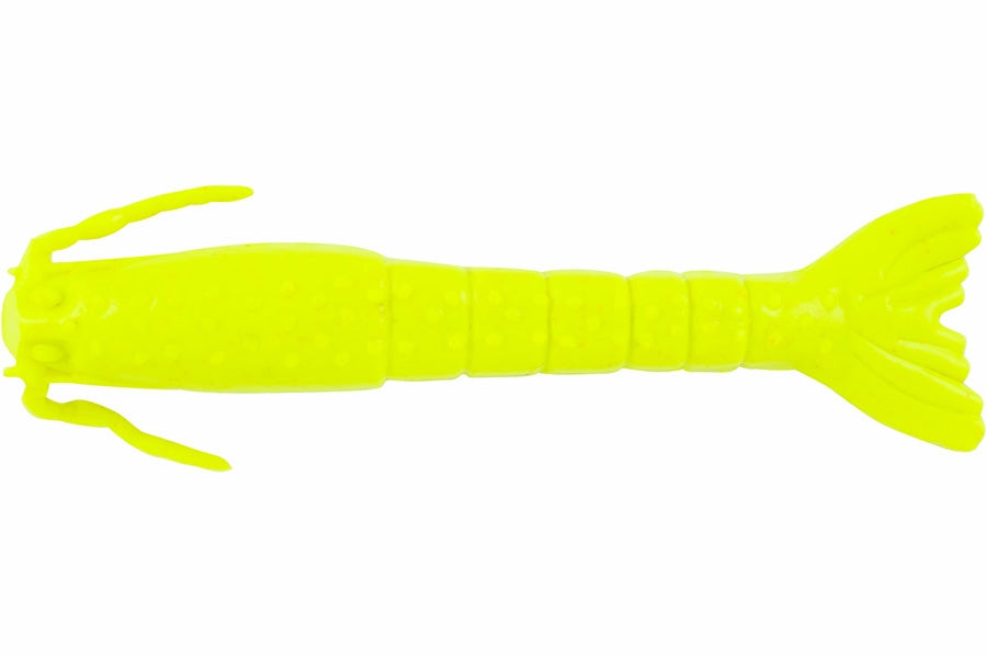 Berkley 1509645 3 in. Chartreuse Gulp Shrimp Fishing Lure - Pack of 6 - All