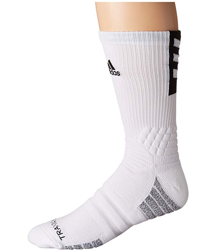Adidas Unisex-Adult Creator 365 Basketball Crew Socks (1-Pair) X-Large White/Black