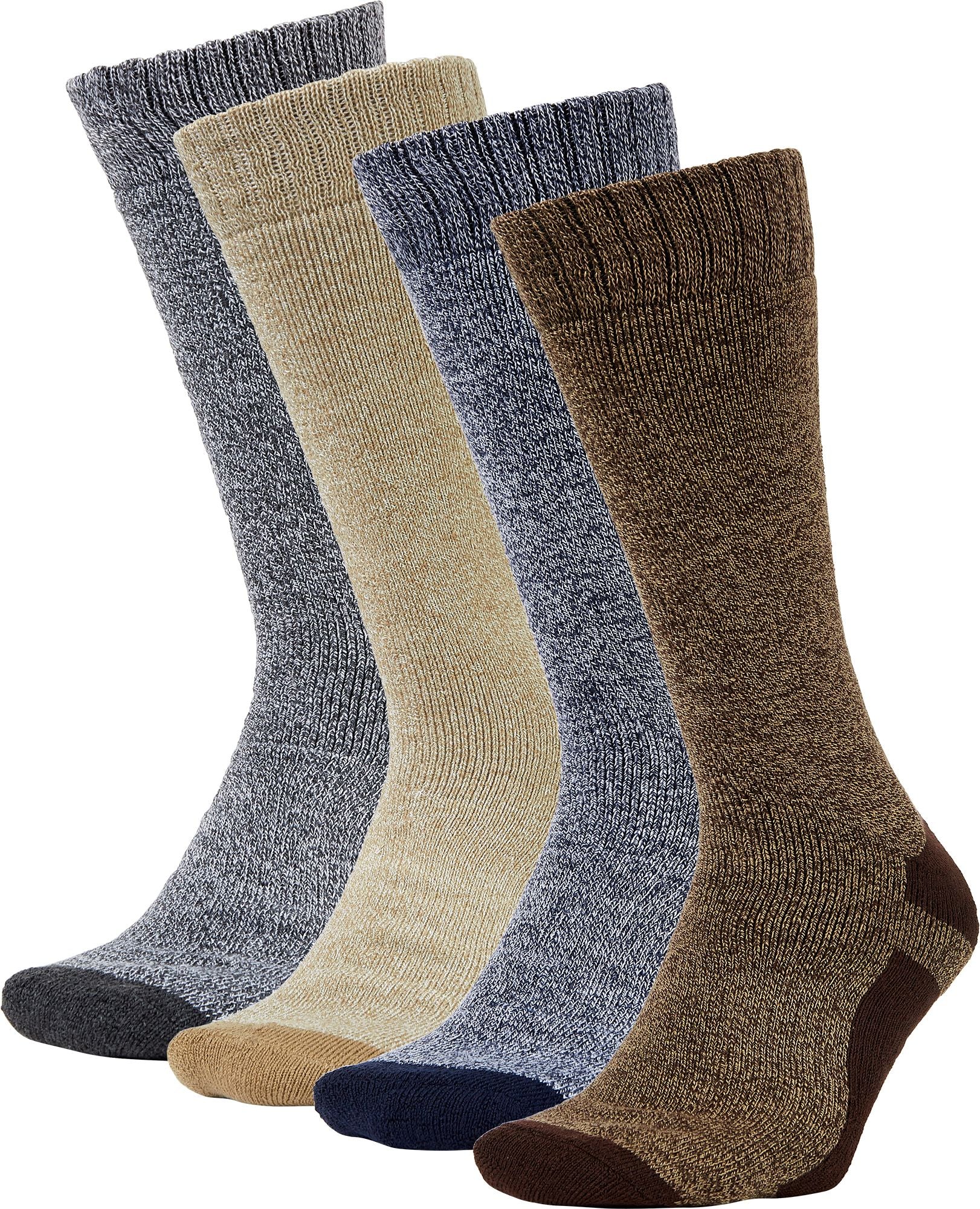 Field & Stream Performance Hiking Crew Socks - 4 Pack, Men's, XL, Multi