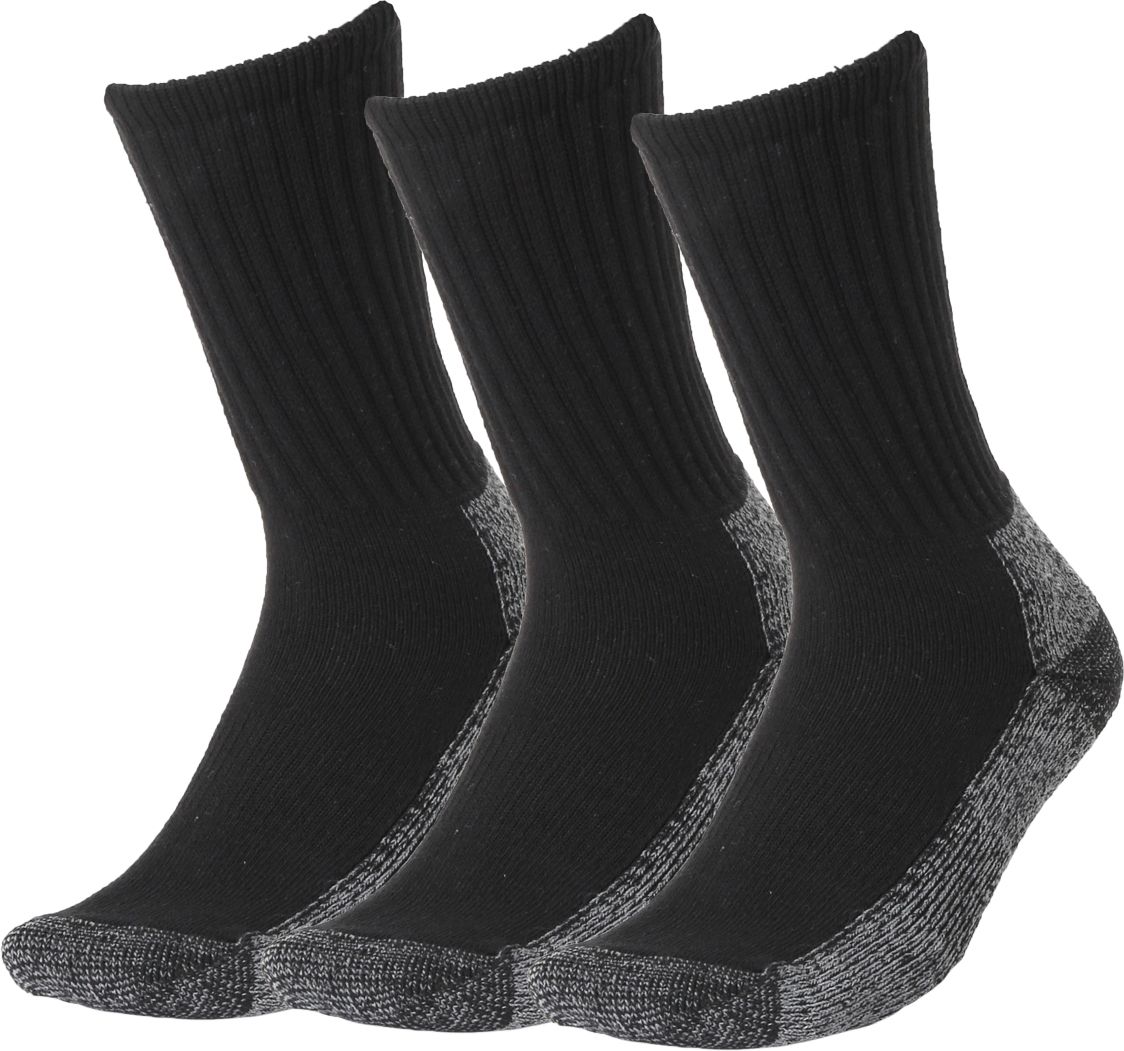 Field & Stream Work Crew Socks - 3 Pack, Men's, Medium, Black
