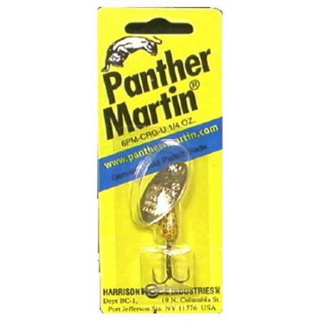 Panther Martin PMCRG_6_U Teardrop Nature Series Spinners Fishing Lure - Crayfish Gold - 6 (1/4 Oz)