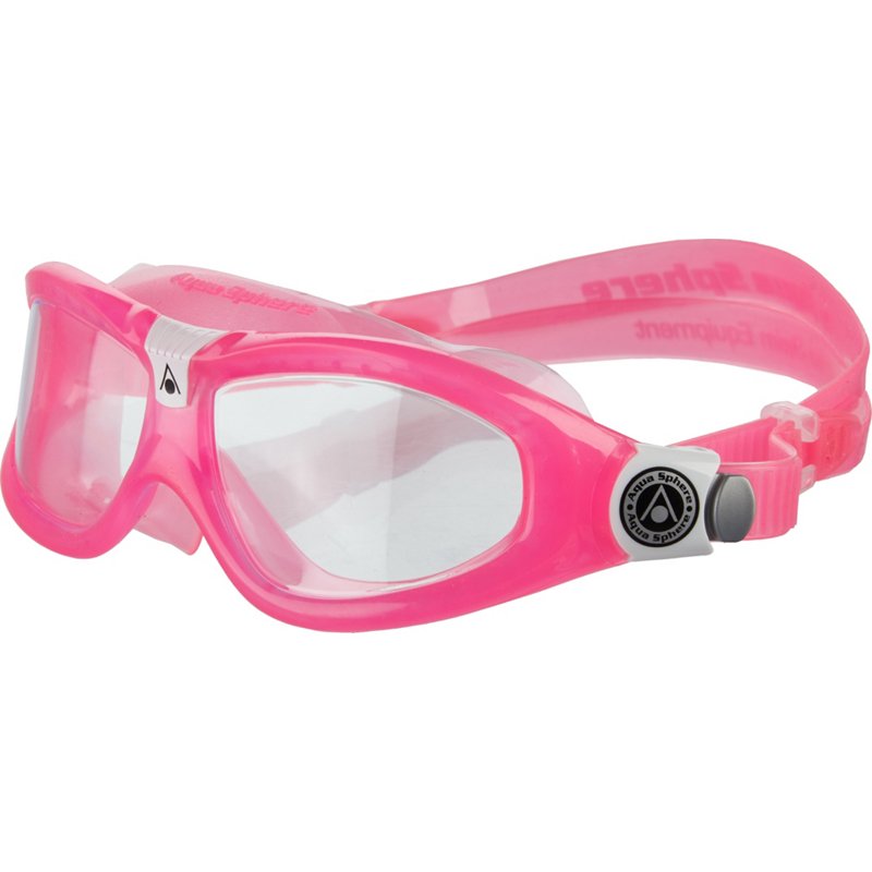 Aqua Sphere Seal Kid 2 Swimming Goggles  Premium Quality Made in Italy - Clear Lens/Pink, One Size (MS4450202LC)