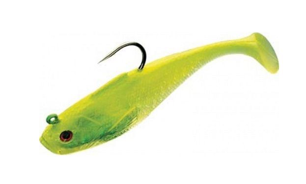 Tsunami Pro Swim Shad Holographic Swim Bait 7  SS7 Limetreuse