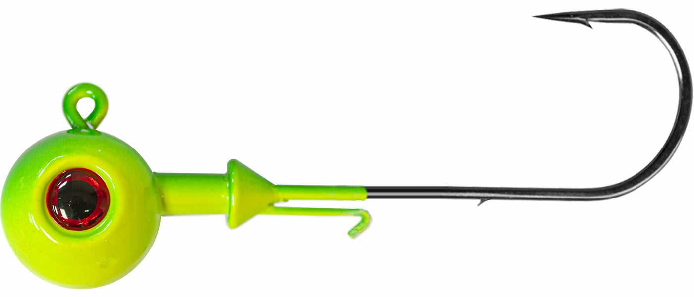 Tsunami Ball Head Jig 4oz Chartreuse/Green