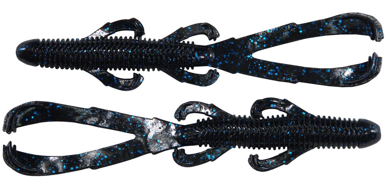 Googan Squad Trench Hawg, Black Blue Flake, 4.65, GTH-465-BLB