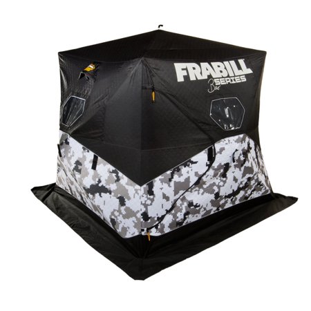 Frabill Shelter Hub Bro with 600D Polyester for up to 3 People  Ice Fishing Shelters  Arctic Camo