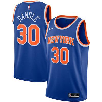 Men's Nike Julius Randle Blue New York Knicks 2020/21 Swingman Jersey - Icon Edition