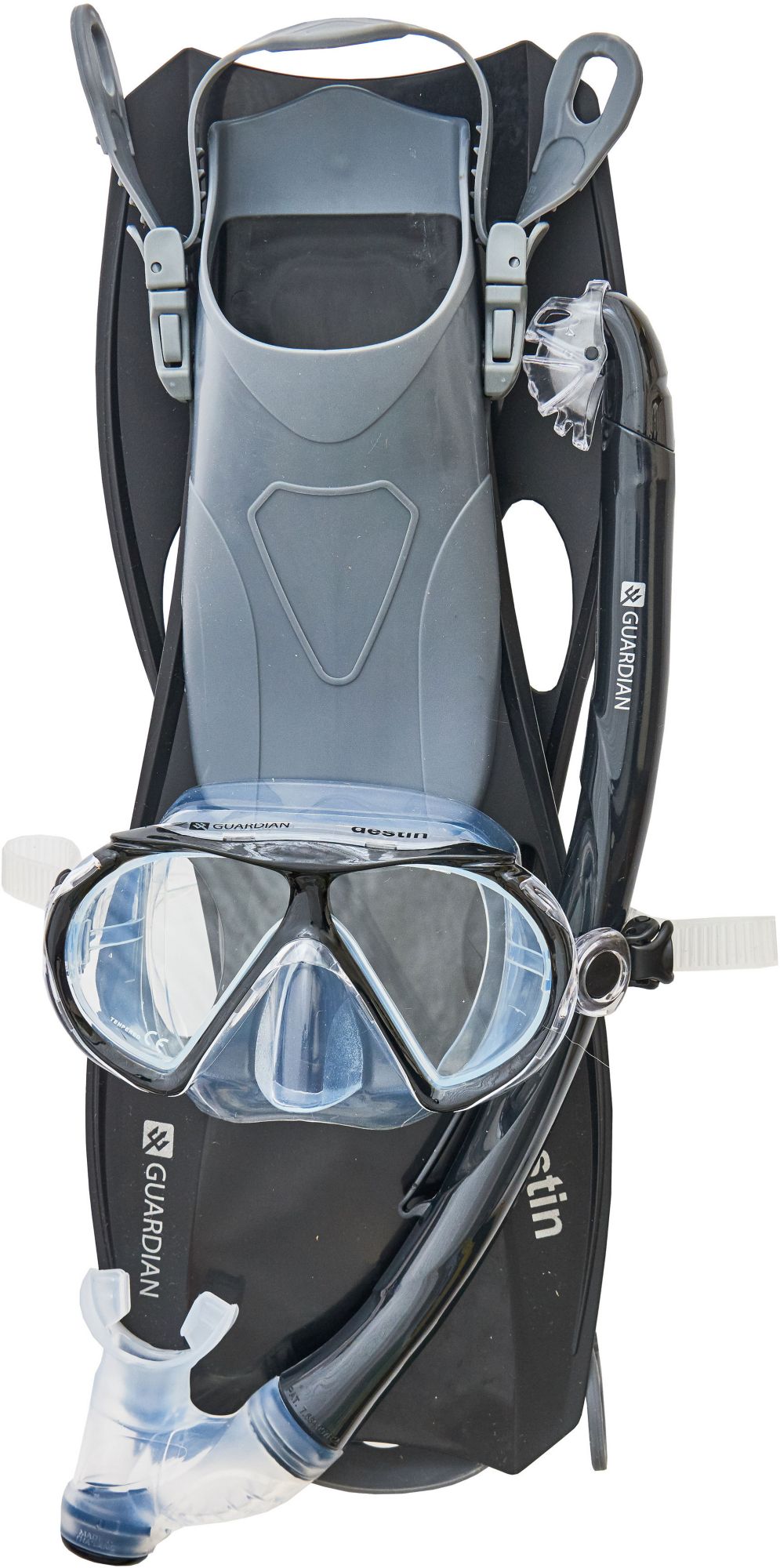 Guardian Destin Dry Snorkeling Set, Women's, Small/Medium, Black