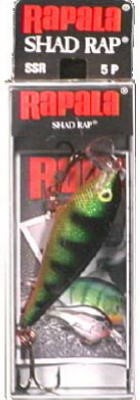 Rapala Shallow Shad Rap 05 Fishing Lure 2  3/16oz Perch