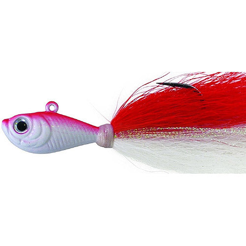 SPRO Prime Bucktail Saltwater Jigs, Red White