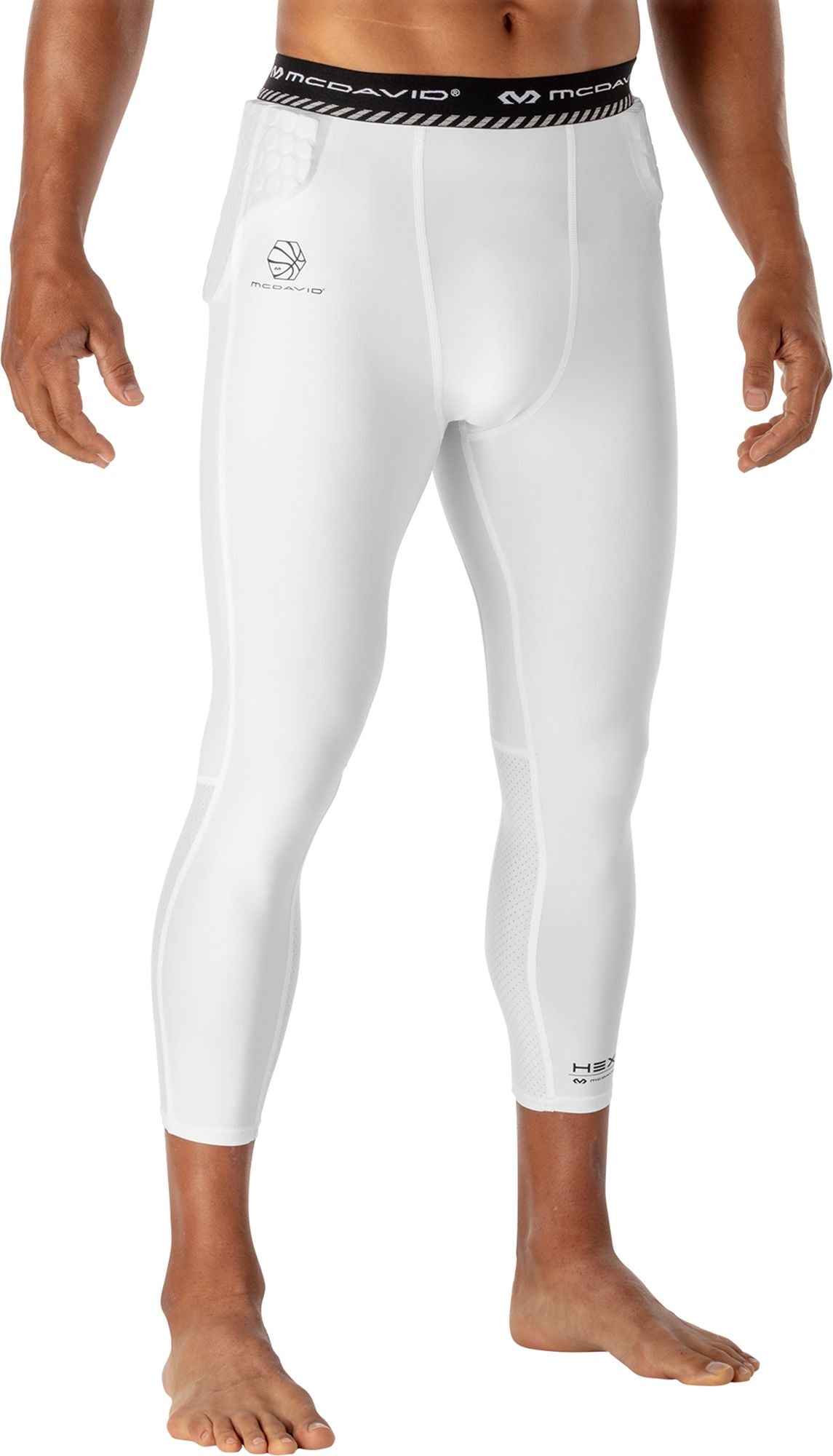 HEX® Basketball Compression ¾ Tight W/Hip & Tailbone Pads