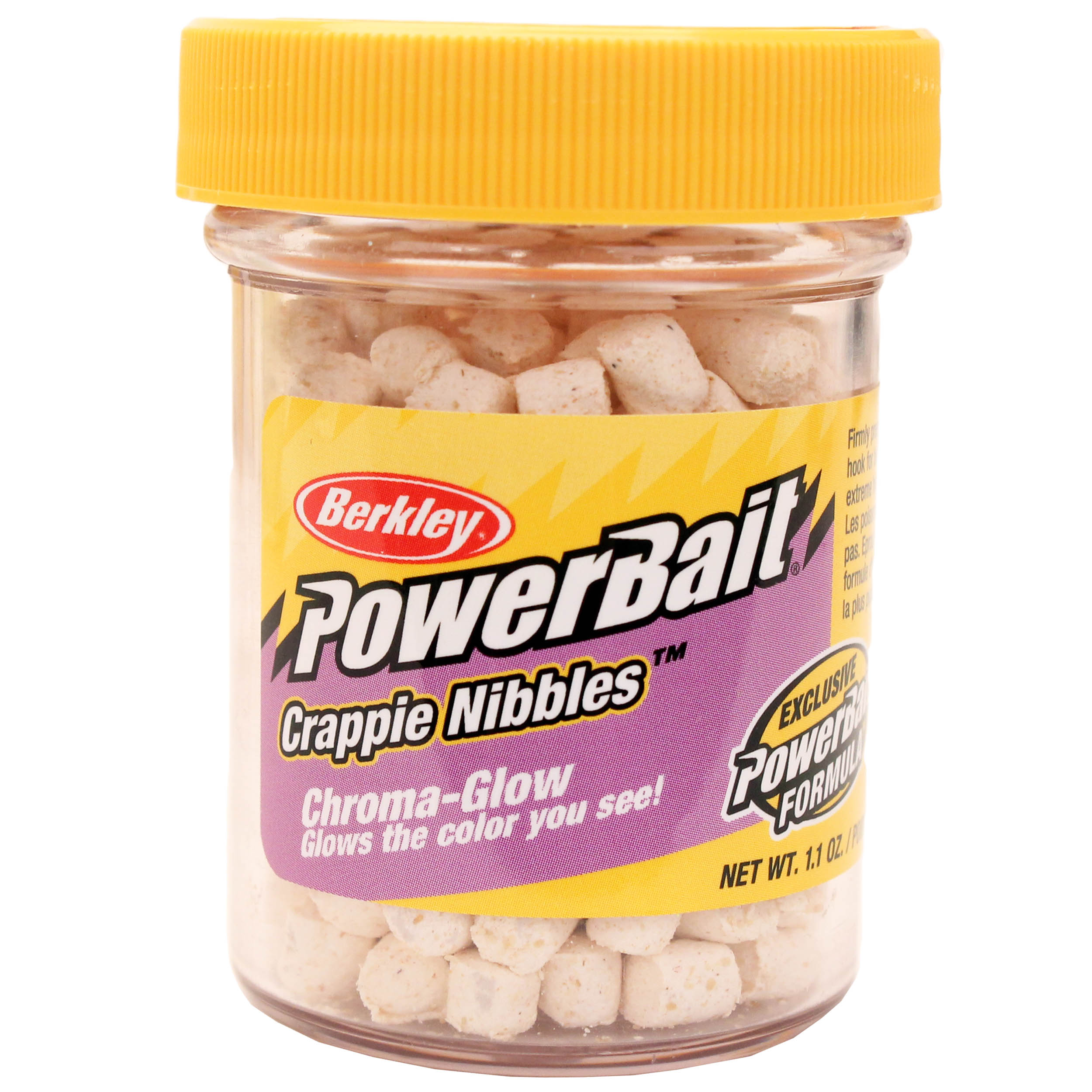 Berkley Glow White PowerBait Crappie Nibbles