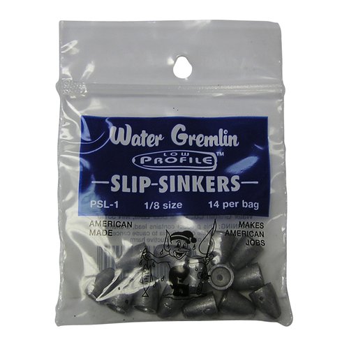 Water Gremlin Low Profile Slip Sinker, Size 1
