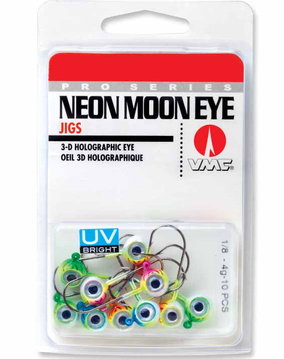 VMC Neon Moon Eye Jig UV Kit, Assorted, 1/4oz, NME14UVK
