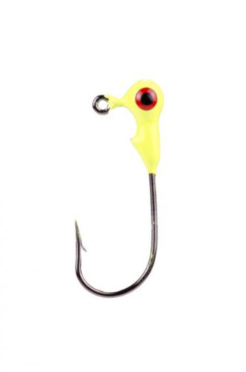 Strike King Mr. Crappie Jig Head - 1/32 Oz Chartreuse Panfish Lure