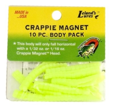 Crappie Magnet Lure  Chartreuse  15 Count