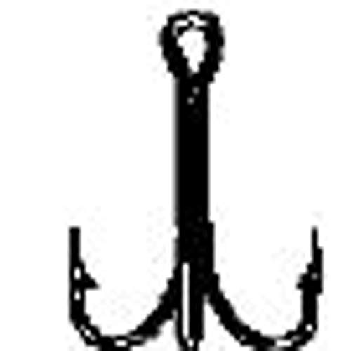 376A14 Treble Hook, Gold - Size 14 - Pack of 5