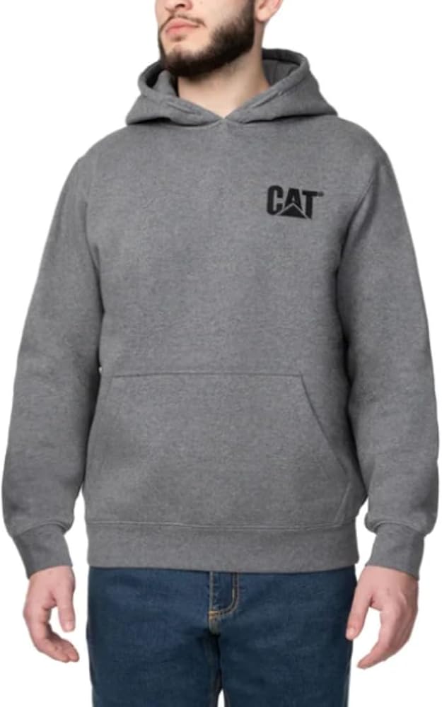 Sweat à Capuche pour Hommes Caterpilar, Gris S