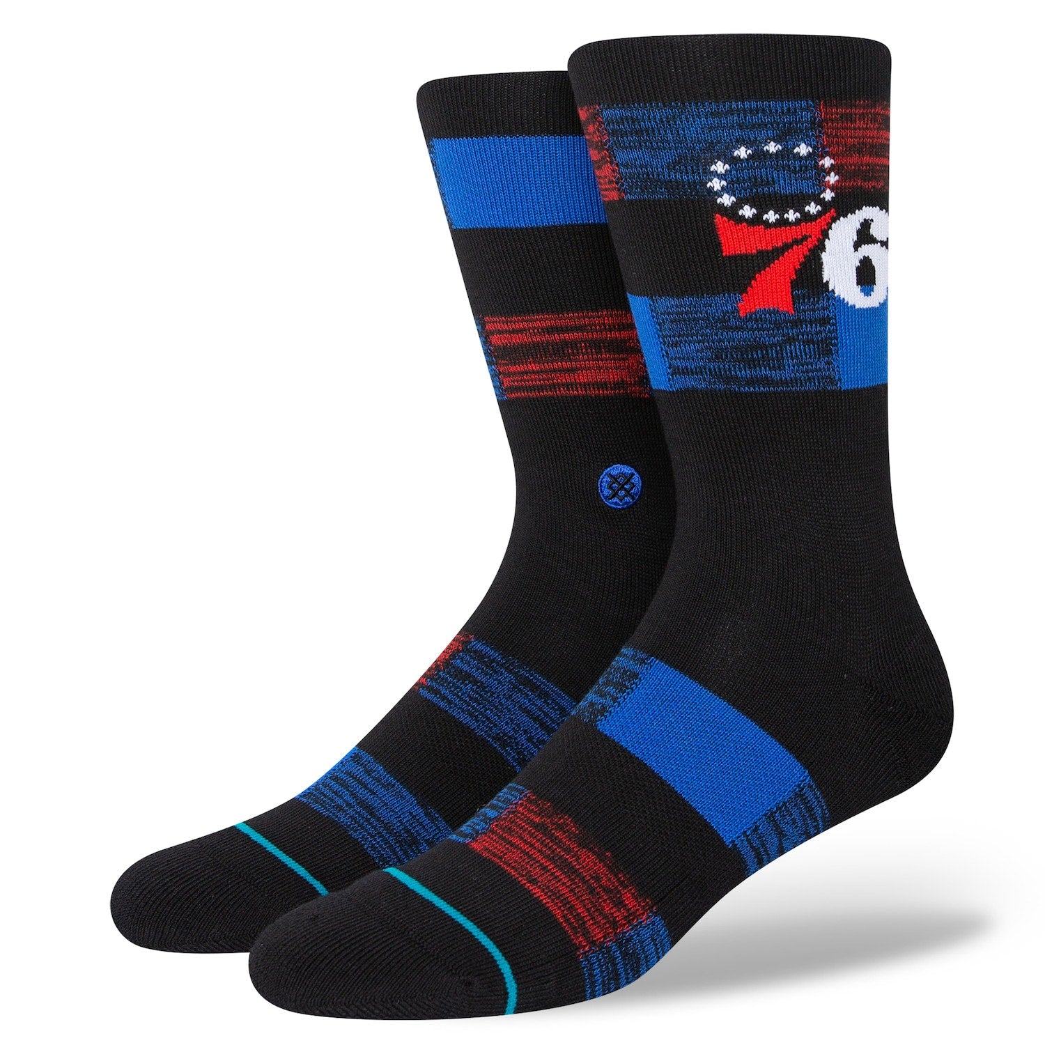 Men's Stance Philadelphia 76ers Cryptic Crew Socks