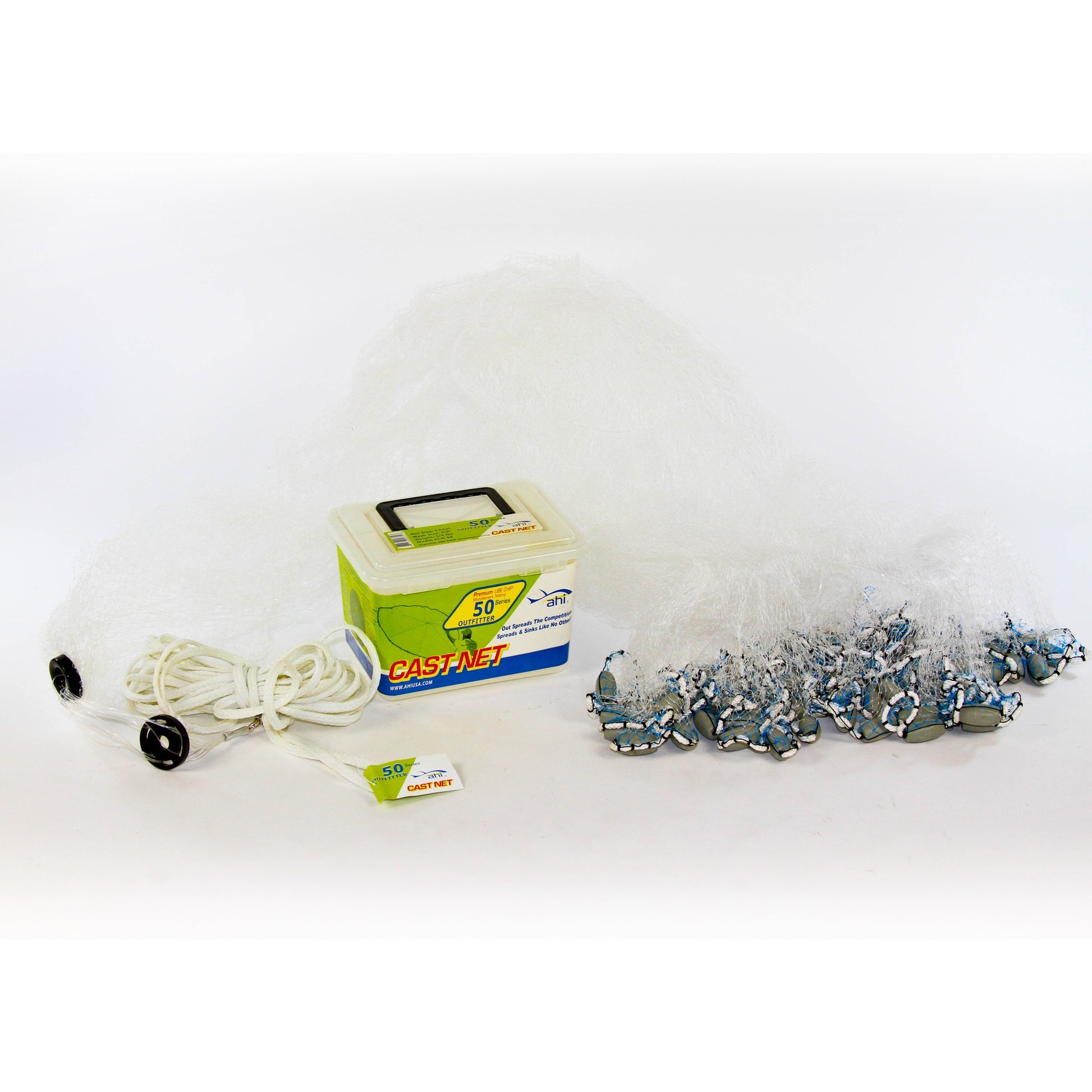 Promar 50 Series Monofilament Mesh Casting Net, Size 5'