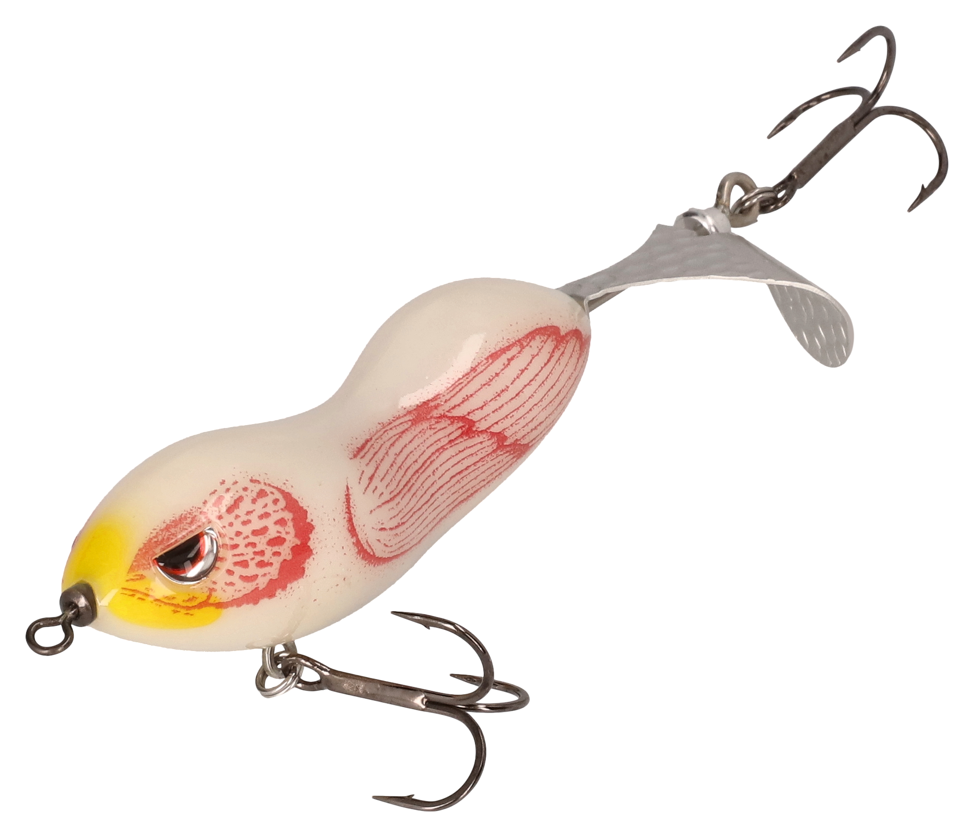 10249872 Cyclone Prop Jr Lure - 4 in. - Bone Duck