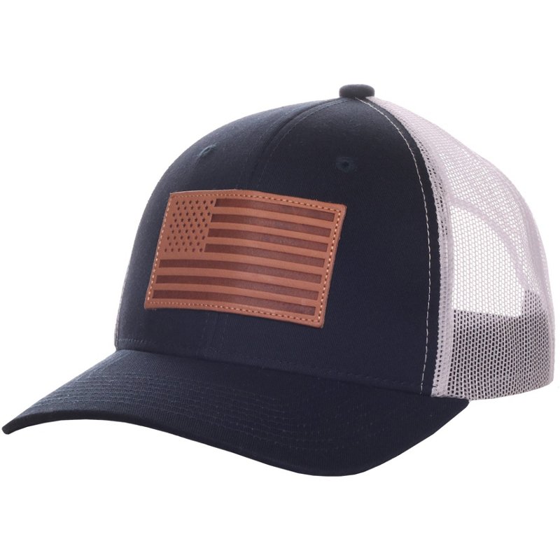 Outdoor Cap Men's Academy Generic Americana Low Profile Cap Navy Blue/White - Men's Hunting/Fishing Headwear at Academy Sports