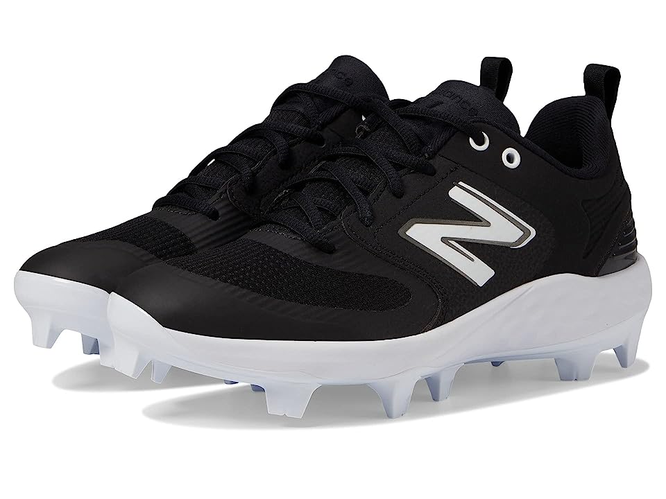 New Balance Fresh Foam Velo V3 Molded Softball Cleats Women's Shoes Black/White : 8.5 B - Medium, Synthetic/Textile