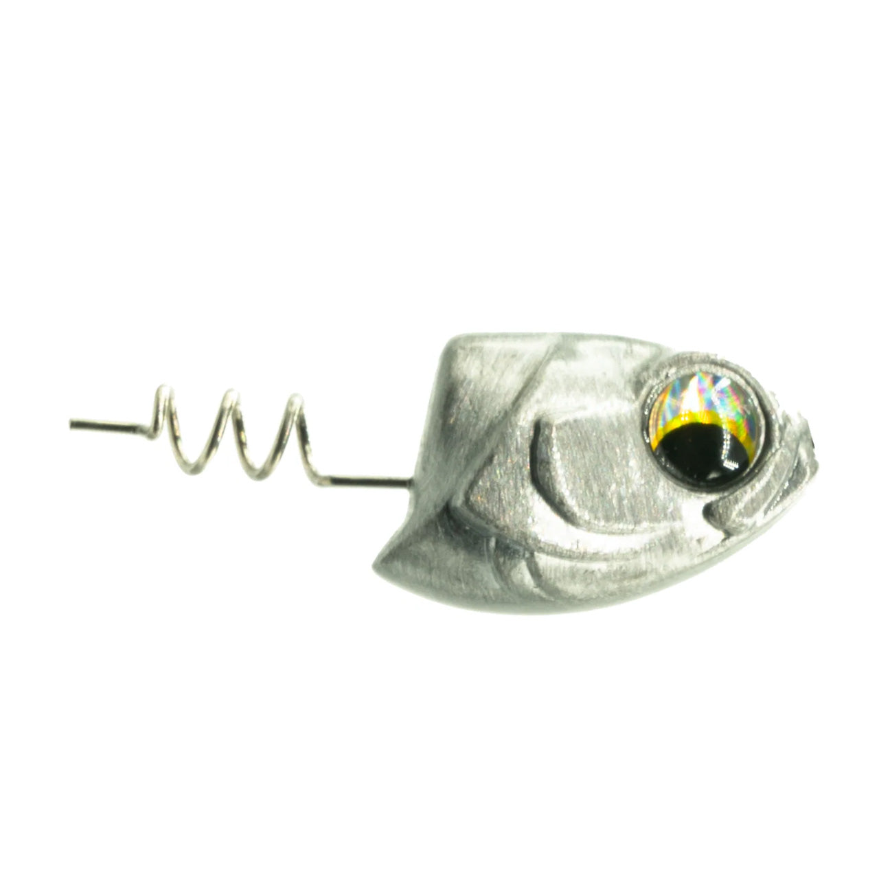 81434350 0.125 Oz 6th Sense Fishing Treble Head Line-Through Jighead, Raw - Pack of 3