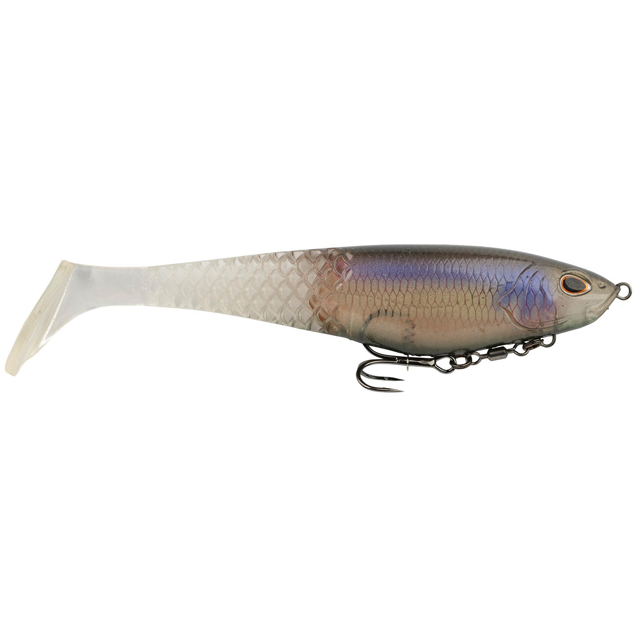 Berkley PowerBait CullShad Soft Bait Lures, 6in, 1 Pack, Ghost Morning Dawn, 1598192