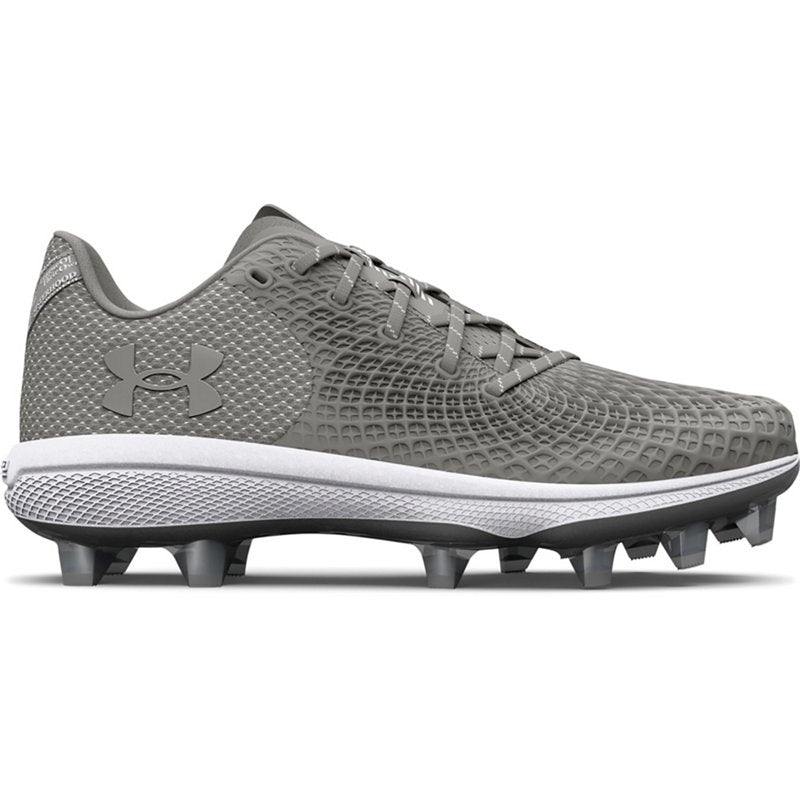 Under Armour Women's Glyde 2.0 MT TPU Softball Cleats Grey/Silver - Women's Softball at Academy Sports