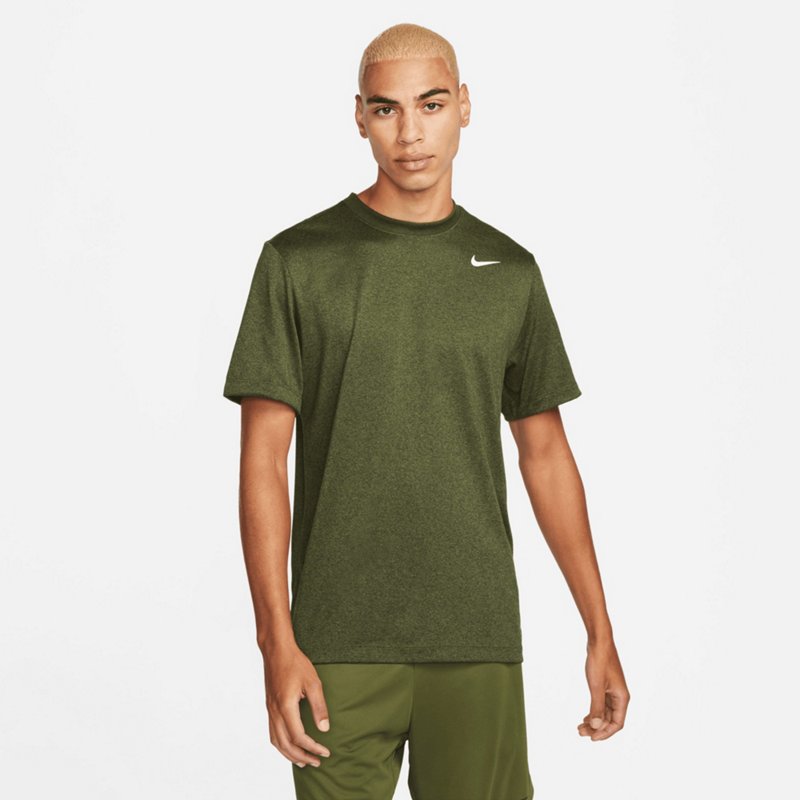 Nike Men’s Dri-FIT Fitness T-Shirt Green Dark, Medium - Men's Athletic Performance Tops at Academy Sports