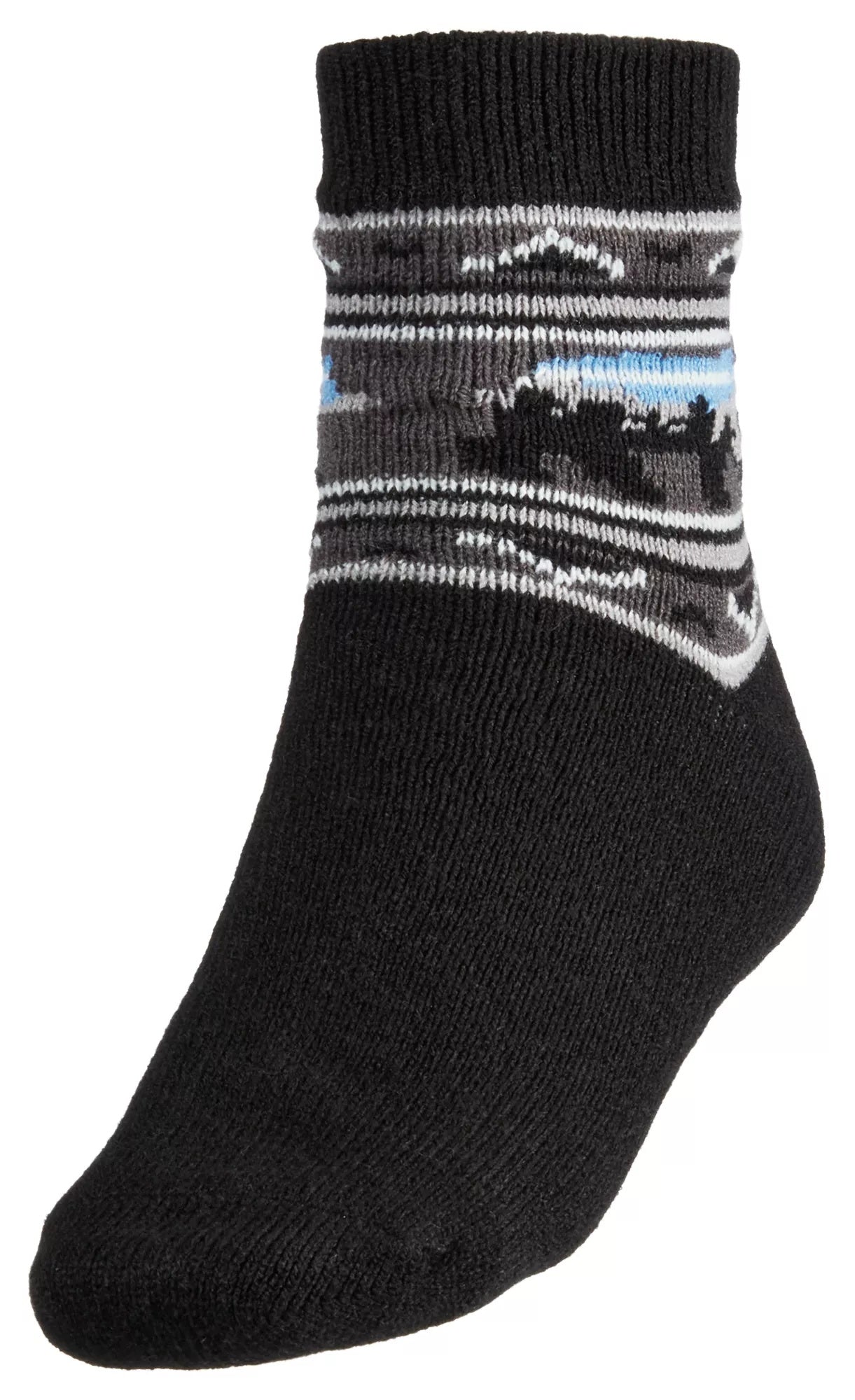 Northeast Outfitters Men's Cozy Cabin Bear-Tec Socks, Large, Black