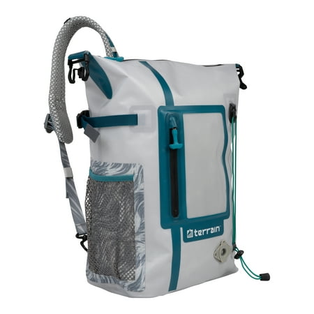 Allen Terrain Adventure Waterproof Sling Pack, Coastal Sand/Ultramarine Teal