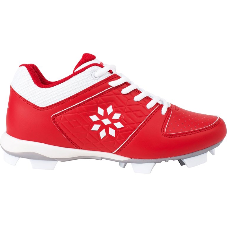 ampons de Softball RIP-IT Diamond pour Femme (Rouge/Blanc, 8.5 US)
