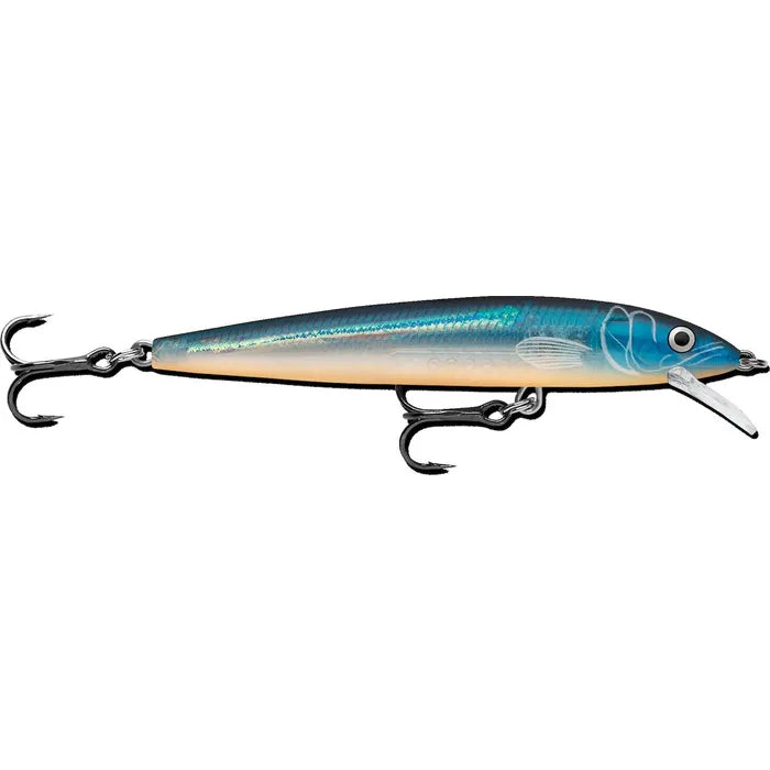 Leurre Rapala Husky Jerk Fish argenté et bleu de HJ-10 3/8oz, 4-8ft