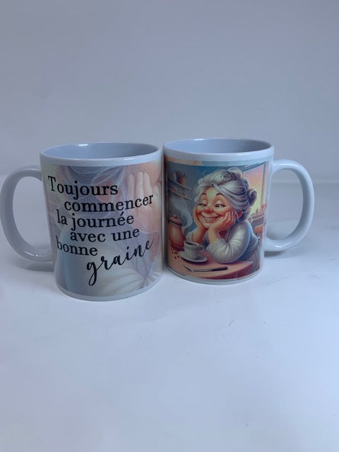 Tasse à café humoristique Graine de café