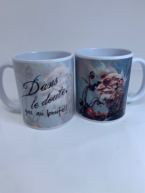 Tasse humoristique Dans le doute, Le gaz au boutte. H
