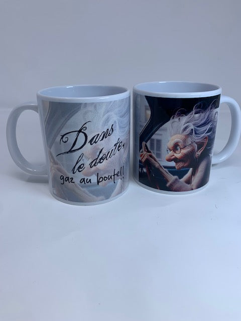 Tasse humoristique Gaz au boutte F.